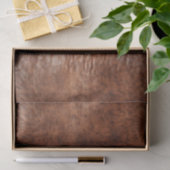Southwest Faux Brown Leather Koeienhuid Tissuepapier (Geschenk)