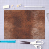 Southwest Faux Brown Leather Koeienhuid Tissuepapier (Craft)