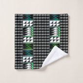 Southwest Feather Blessings in Aqua Bad Handdoek (Wasdoekje)