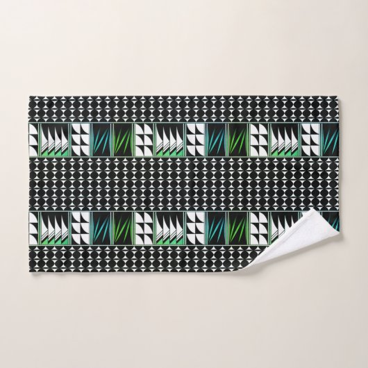 Southwest Feather Blessings in Aqua Bad Handdoek (Handdoek)