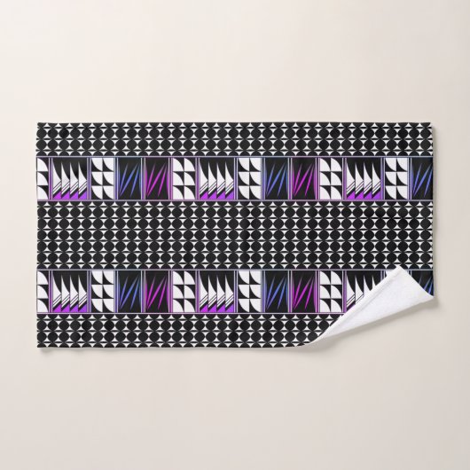 Southwest Feather Blessings in Hot Pink Bad Handdoek (Handdoek)