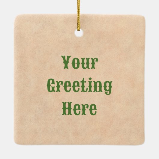 Southwest Festive Chile Wreath Window Personalized Keramisch Ornament (Achterkant)