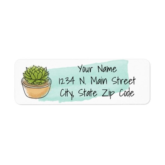 Southwest Floral Flair Etiket (Voorkant)