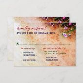 Southwest-geïnspireerde bruiloft & repetitie RSVP (Voorkant / Achterkant)