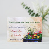 Southwest-geïnspireerde Wedding Gift Bag Hartelijk Bedankkaart (Staand voorkant)