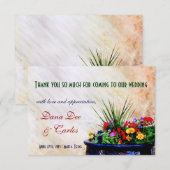 Southwest-geïnspireerde Wedding Gift Bag Hartelijk Bedankkaart (Voorkant / Achterkant)