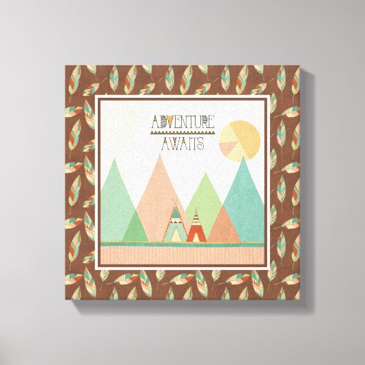 Southwest Geo III | avontuurtijd Canvas Afdruk (Voorkant)