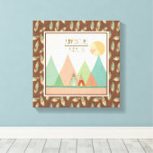 Southwest Geo III | avontuurtijd Canvas Afdruk (Insitu (Houten vloer))