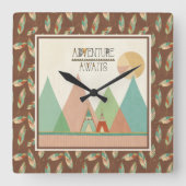 Southwest Geo III | avontuurtijd Vierkante Klok (Voorkant)