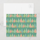 Southwest Geo Step | Blauwgroen driehoekspatroon Briefkaart (Voorkant / Achterkant)