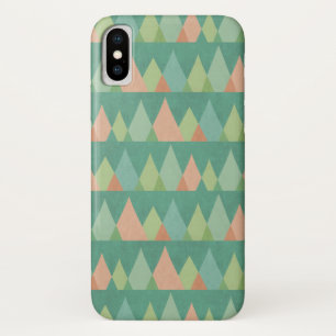 Southwest Geo Step   Blauwgroen driehoekspatroon Case-Mate iPhone Case