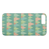 Southwest Geo Step | Blauwgroen driehoekspatroon Case-Mate iPhone Case (Achterkant (Horizontaal))