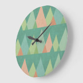 Southwest Geo Step | Blauwgroen driehoekspatroon Grote Klok (Hoek)