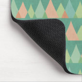 Southwest Geo Step | Blauwgroen driehoekspatroon Muismat (Hoek)