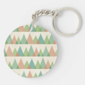Southwest Geo Step | Blauwgroen en Koraaldriehoeke Sleutelhanger (Achterkant)