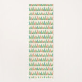 Southwest Geo Step | Blauwgroen en Koraaldriehoeke Yogamat (Voorkant)