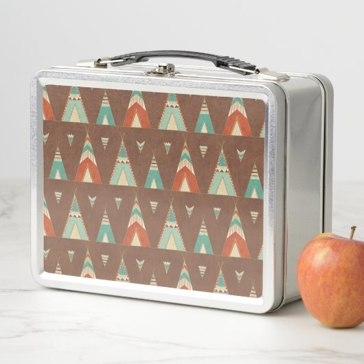 Southwest Geo Step | Blauwgroen theepatroon (In situ)