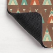 Southwest Geo Step | Blauwgroen theepatroon Muismat (Hoek)