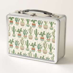 Southwest Geo Step Cactus Pattern