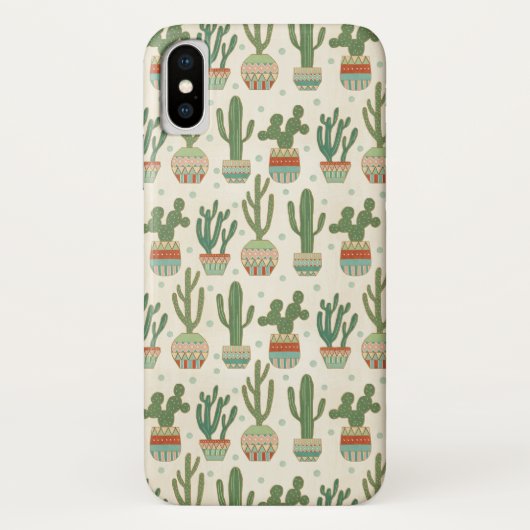 Southwest Geo Step | Cactus Pattern Case-Mate iPhone Case (Achterkant)
