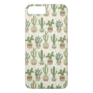 Southwest Geo Step   Cactus Pattern iPhone 8/7 Plus Hoesje