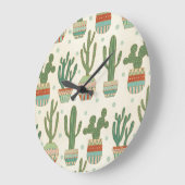 Southwest Geo Step | Cactus Pattern Grote Klok (Hoek)