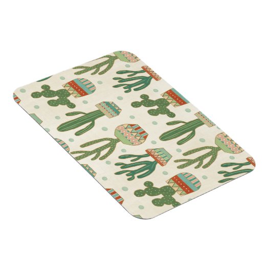 Southwest Geo Step | Cactus Pattern Magneet (Rechterzijde)