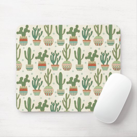 Southwest Geo Step | Cactus Pattern Muismat (Met muis)