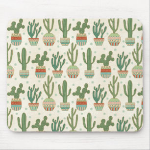 Southwest Geo Step   Cactus Pattern Muismat
