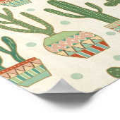 Southwest Geo Step | Cactus Pattern Poster (Hoek)