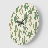Southwest Geo Step | Duurzame Cactus Patroon Grote Klok (Hoek)
