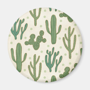 Southwest Geo Step   Duurzame Cactus Patroon Magneet
