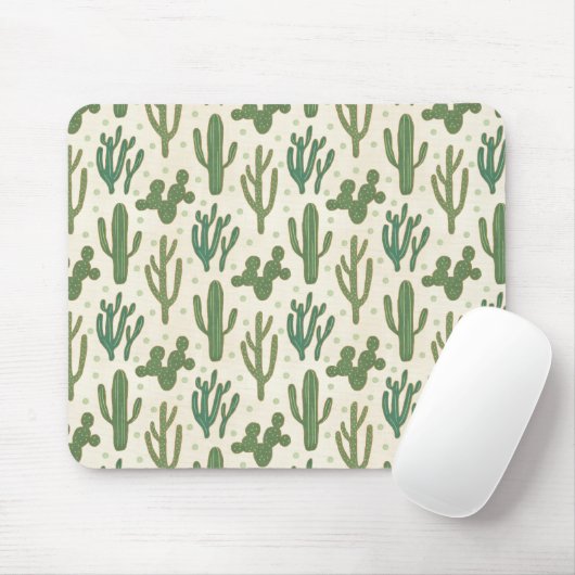 Southwest Geo Step | Duurzame Cactus Patroon Muismat (Met muis)