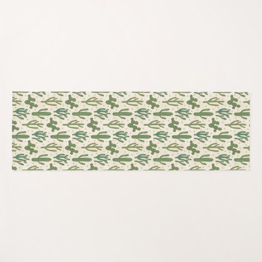 Southwest Geo Step | Duurzame Cactus Patroon Yogamat (Voorkant (horizontaal))