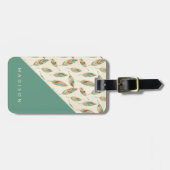 Southwest Geo Step | Geometrisch verlooppatroon Bagagelabel (Voorkant horizontaal)