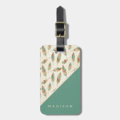 Southwest Geo Step | Geometrisch verlooppatroon Bagagelabel (Voorkant verticaal)