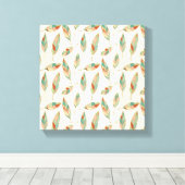 Southwest Geo Step | Geometrisch verlooppatroon Canvas Afdruk (Insitu (Houten vloer))