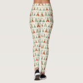Southwest Geo Step | Geometrische theepatroon Leggings (Achterkant)