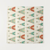 Southwest Geo Step | Geometrische theepatroon Wandkleed (Voorkant)
