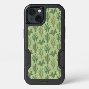 Southwest Geo Step   Groen cactus-patroon