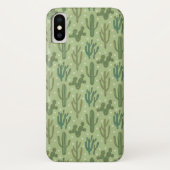 Southwest Geo Step | Groen cactus-patroon Case-Mate iPhone Case (Achterkant)