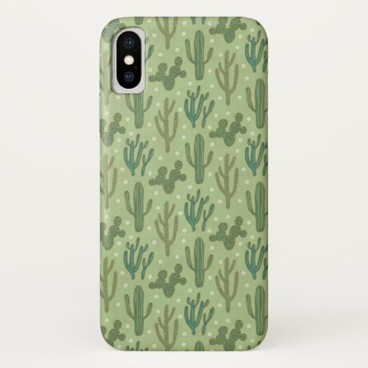 Southwest Geo Step | Groen cactus-patroon Case-Mate iPhone Case (Achterkant)