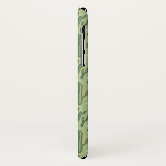 Southwest Geo Step | Groen cactus-patroon Case-Mate iPhone Case (Achterkant/links)