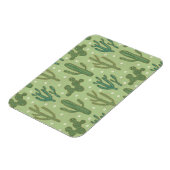 Southwest Geo Step | Groen cactus-patroon Magneet (Linkerzijde)