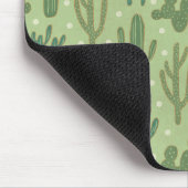 Southwest Geo Step | Groen cactus-patroon Muismat (Hoek)