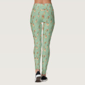 Southwest Geo Step | Groen doezelpatroon Leggings (Achterkant)
