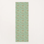 Southwest Geo Step | Groen doezelpatroon Yogamat (Voorkant)