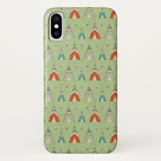 Southwest Geo Step | Groen theepatroon Case-Mate iPhone Case (Achterkant)