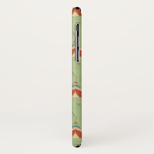 Southwest Geo Step | Groen theepatroon Case-Mate iPhone Case (Achterkant/links)