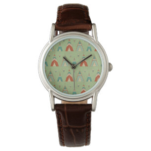 Southwest Geo Step Groen theepatroon Horloge
